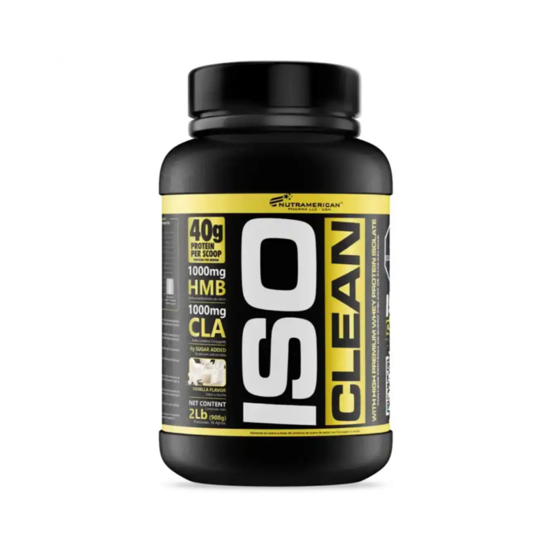 Proteína Iso Clean Nutramerican Pharma Vainilla 2 LB